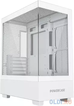Powercase Vision Micro M, Tempered Glass, белый, mATX (CVMMW-L0)