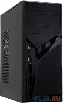 PowerCool S1007BK-U3-NP {Тип: Midi-Tower, цвет: черный, форм-фактор: ATX, mATX, вентилятор: 120 мм, размеры: 175 x 407 x 362 мм, дополнительно: USB x2