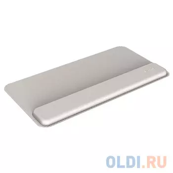 Премиальная подкладка под клавиатуру Fellowes Hana нат. кожа, поддержка запястья с эффектом памяти, серая FS-80650