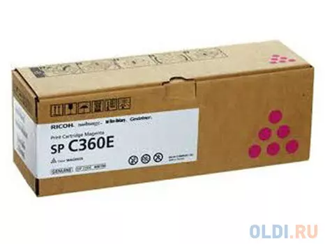 Картридж Ricoh SP C360E 1500стр Пурпурный