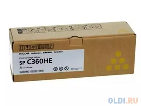 Картридж Ricoh SP C360HE 6000стр Желтый