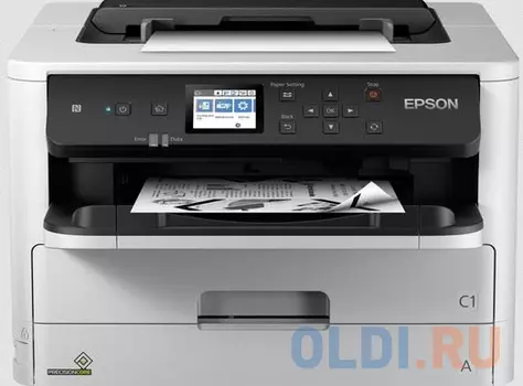 Принтер струйный Epson WorkForce Pro WF-M5298DW (монохромный, А4, печать 1200x2400dpi, 34ppm, 330л.,дуплекс,USB,Ethernet, Wi-Fi,контейнер с чернилами