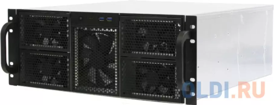 Procase RE411-D0H17-E-55 Корпус 4U server case,0x5.25+17HDD,черный,без блока питания,глубина 550мм,MB EATX 12"x13"