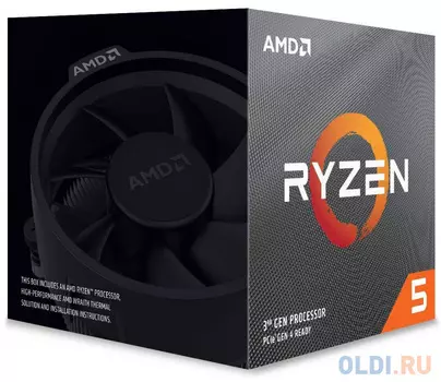 Процессор AMD Ryzen 5 3600 BOX Wraith Stealth cooler &lt;65W, 6C/12T, 4.2Gh(Max), 36MB(L2+L3), AM4 (100-100000031BOX)