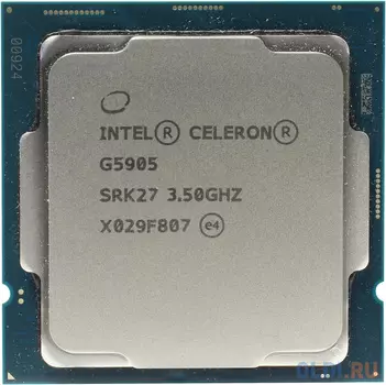 Процессор Intel Original Celeron G5905 Soc-1200 (BX80701G5905 S RK27) (3.5GHz/Intel UHD Graphics 610) Box