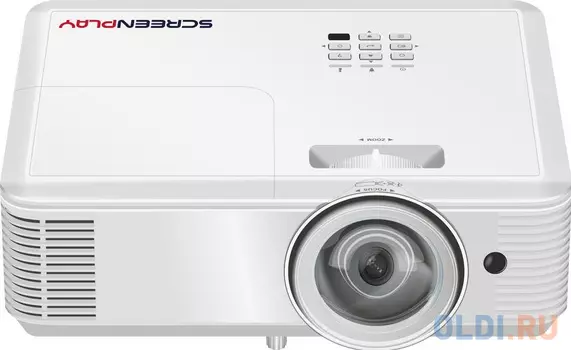 Проектор ScreenPlay INFOCUS [SP2236ST] DLP, WXGA, 4300 lm, 30 000:1, 0.521:1, 2xHDMI 1.4, VGA in/out, Composite Video, 3.5mm in/out, USB-A, RS-232, RJ