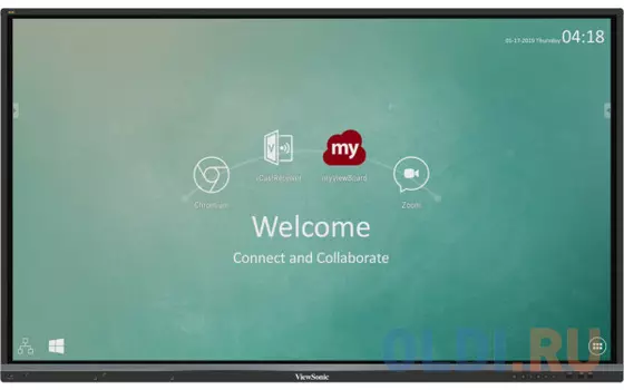 Профессиональная панель 65" ViewSonic IFP6550-2EP Black (4K, Multi-Touch, 3840x2160, 8 ms, 178°/178°, 350 cd/m, 5000:1,