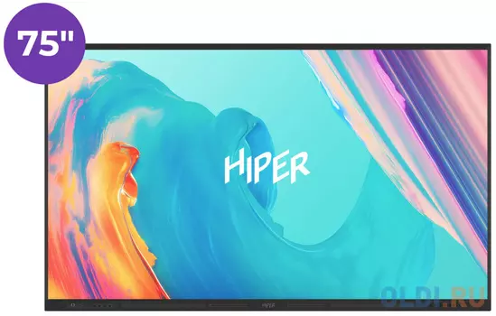 Профессиональная панель 75" HIPER IFP7501-HE (4K, Multi-Touch, 3840x2160, 8 ms, 178°/178°, 400 cd/m, 5000:1, 4GB+32GB)