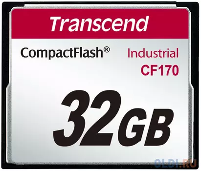 Промышленная карта памяти CompactFlash Transcend 170, 32 Гб MLC, темп. режим от -25? до +85?