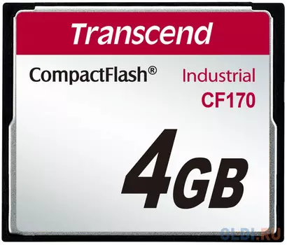 Промышленная карта памяти CompactFlash Transcend 170, 4 Гб MLC, темп. режим от -25? до +85?