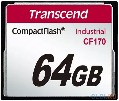 Промышленная карта памяти CompactFlash Transcend 170, 64 Гб MLC, темп. режим от -25? до +85?