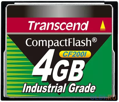Промышленная карта памяти CompactFlash Transcend 200I, 4 Гб SLC, темп. режим от -40? до +85?