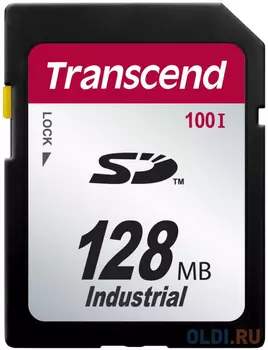 Промышленная карта памяти SD Transcend 100I, 128 Мб SLC, темп. режим от -40 до +85 oem