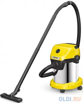 Промышленный пылесос Karcher WD 3 S V-17/4/20 сухая сбор жидкостей уборка жёлтый 1.628-135.0