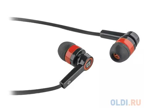 Гарнитура Defender Pulse-420 Black/red 4-пин 3,5 мм jack, кабель-1,2м