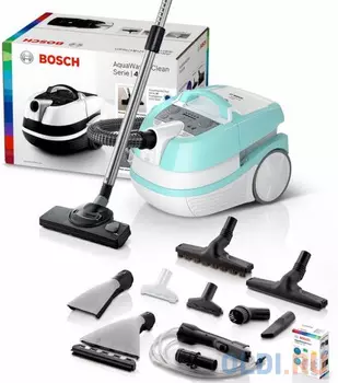 Пылесос Bosch BWD420HYG сухая влажная уборка бирюзовый