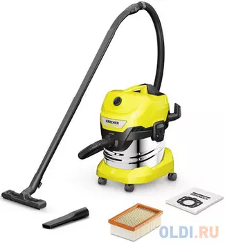 Пылесос Karcher WD 4 S V-20/5/22 сухая влажная уборка жёлтый