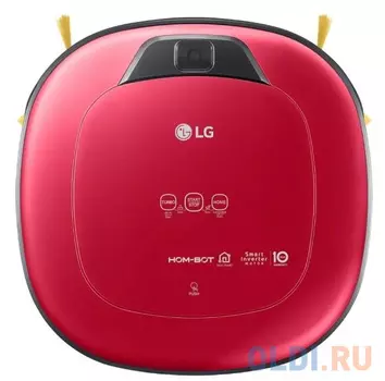 Пылесос-робот LG VRF6670LVT красный/черный