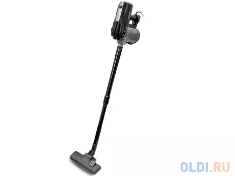 Пылесос вертикальный+ручной Ginzzu VS117, 700 Вт., телескоп.трубка, без мешка, серый