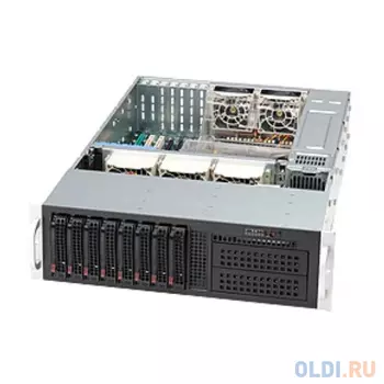 Корпус SuperMicro CSE-835TQC-R1K03B 3U 8-Port Backplane Supports 8 x 3.5 SAS3/SATA3 HDD/SSD with 2x mini SAS HD connecto