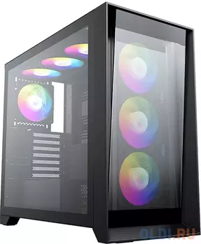 Lagrange ATX, Black, FANS: 120mm ARGB: 3 Top + 1 Rear + HUB. Drive bay int: 3x3,5 + 3x2,5. 2xUSB3.0+1xUSB-C, A