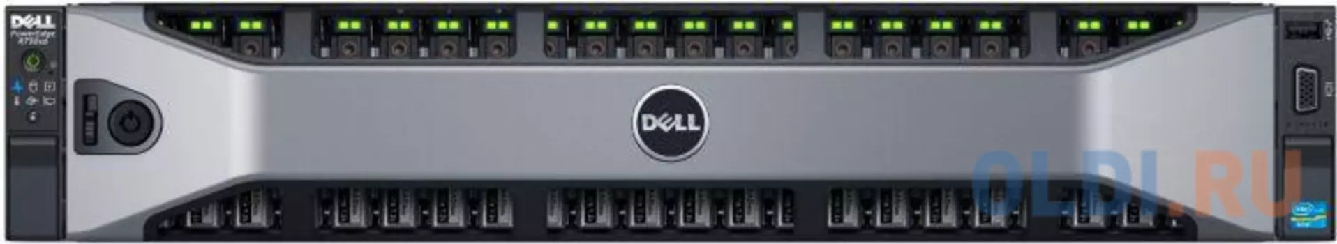 Сервер Dell PowerEdge R730xd 1xE5-2630v4, 1x8GB, 7x6TB SAS 7.2k/2x300GB SAS 15k 2.5 FB (12x3.5+2x2.5), H730, 4x1GbE,iD8 Ent 16Gb,1x750W,Rails,3Y PSNBD