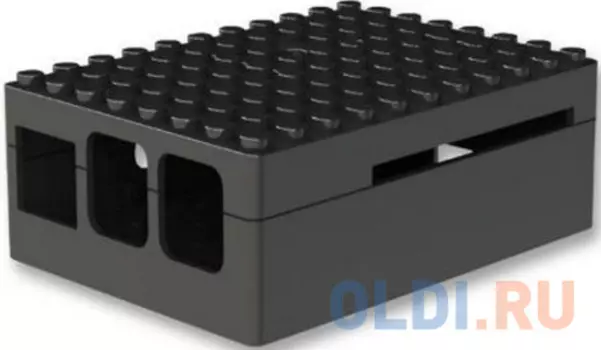 RA182 Корпус ACD Black ABS Plastic Building Block case for Raspberry Pi 3 B/B+ (CBPIBLOX-BLK) (494293)