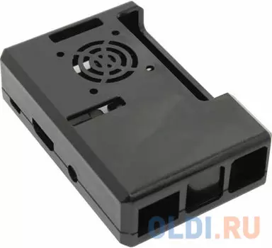 RA187 Корпус ACD Black ABS Plastic Case w/GPIO port hole and Fan holes for Raspberry Pi 3 B, (RASP1788) (494446)