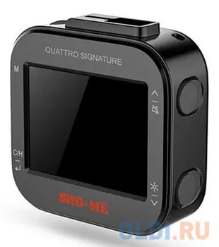 Радар-детектор Sho-Me Quattro Signature GPS приемник черный