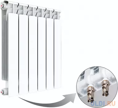 Радиатор RIFAR Monolit 500 х 6 сек НП лев (MVL) 50мм