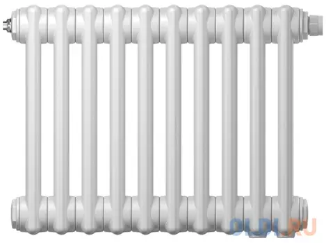 Радиатор труб. Zehnder Charleston Retrofit 2056, 28 сек.1/2 бок.подк. RAL9016 (кроншт.в компл)