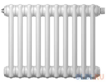 Радиатор труб. Zehnder Charleston Retrofit 3037, 24 сек.1/2 ниж.подк. RAL9016 (кроншт.в компл)