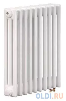 Радиатор труб. Zehnder Charleston Retrofit 3057, 14 сек.1/2 ниж.подк. RAL9016 (кроншт.в компл)