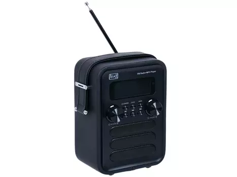 Радиоприемник MAX MR-340 black edition Дисплей с подсветкой, FM радио (87.5-108 МГц), MP3/WMA с USB/microSD, Часы/Будильник/Календарь.