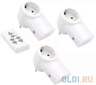 Радиоуправляемая розетка c пультом RX-003 (один пульт, три розетки) 10-6030