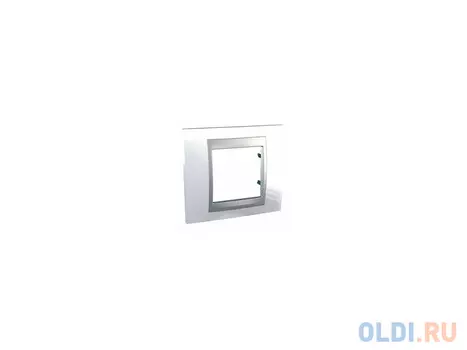 Рамка 1 пост нордик/алюминий Schneider Electric Unica Top MGU66.002.092