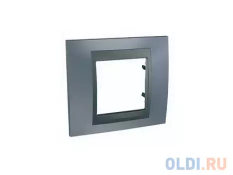 Рамка 1 пост серый/графит Schneider Electric Unica Top MGU66.002.297