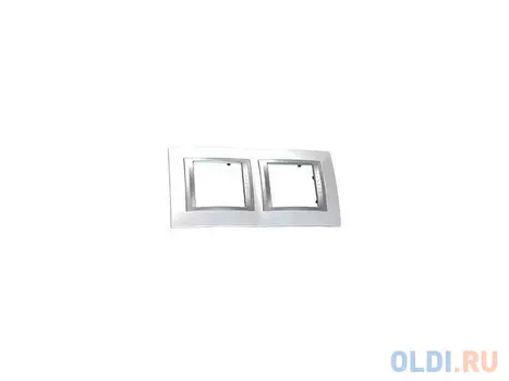 Рамка 2 пост алюминий/нордик Schneider Electric Unica Top MGU66.004.092