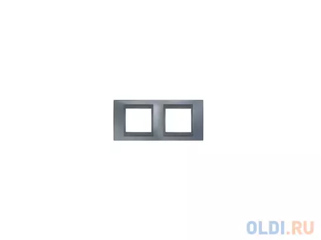 Рамка 2 пост серый/графит Schneider Electric Unica Top MGU66.004.297