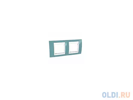 Рамка 2 пост синий/белый Schneider Electric MGU6.004.873