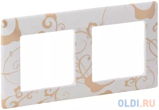 Рамка 2-постовая Legrand Valena Life Ампир белый 754102