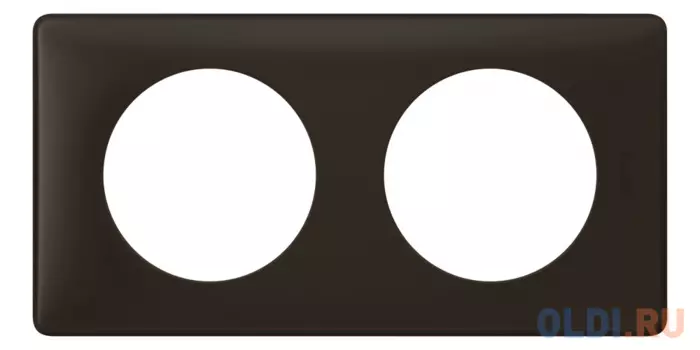 Рамка Legrand Celiane 2 поста черный перкаль 66742