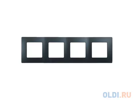 Рамка Legrand Etika 4 поста антрацит 672584
