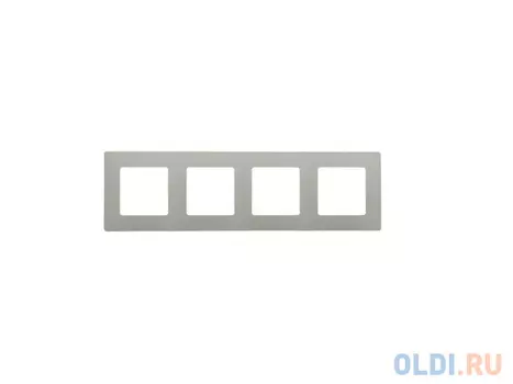 Рамка Legrand Etika 4 поста серый 672524