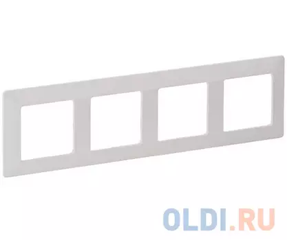 Рамка Legrand Mosaic 4 поста белый 31613