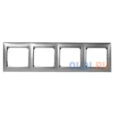 Рамка Legrand Valena 4 поста серебристый 770154
