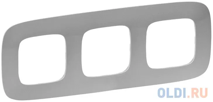 Рамка Legrand Valena Allure 3 поста алюминий 754393