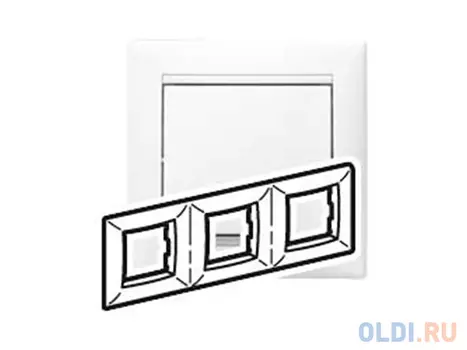 Рамка Legrand Valena трехместная белая 774453