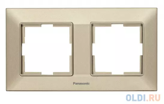 Рамка Panasonic Arkedia Slim WNTF08022BR-RU 2x горизонтальный монтаж пластик бронза (упак.:1шт)