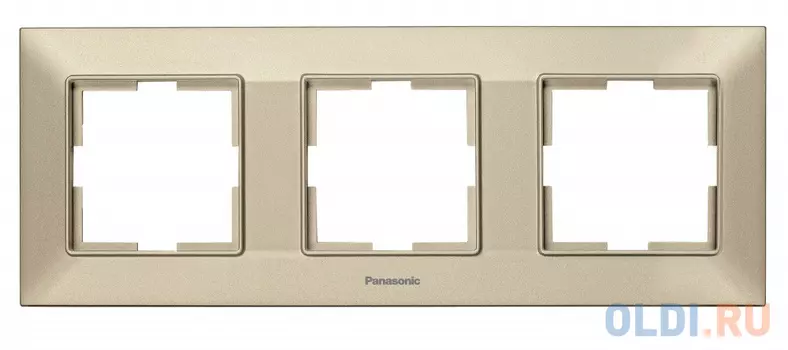Рамка Panasonic Arkedia Slim WNTF08032BR-RU 3x горизонтальный монтаж пластик бронза (упак.:1шт)